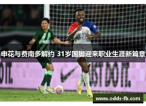 申花与费南多解约 31岁国脚迎来职业生涯新篇章
